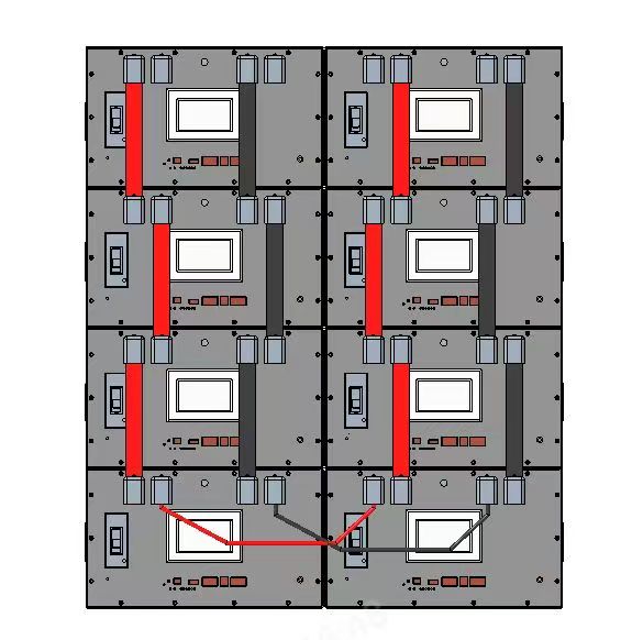 USA STOCK 48V Battery Diy Kit Box With JK 200A V19 BMS for 280Ah 306Ah 314Ah LiFePO4 Battery Boxes(US Stock Estimated shipping time: Mid-April)