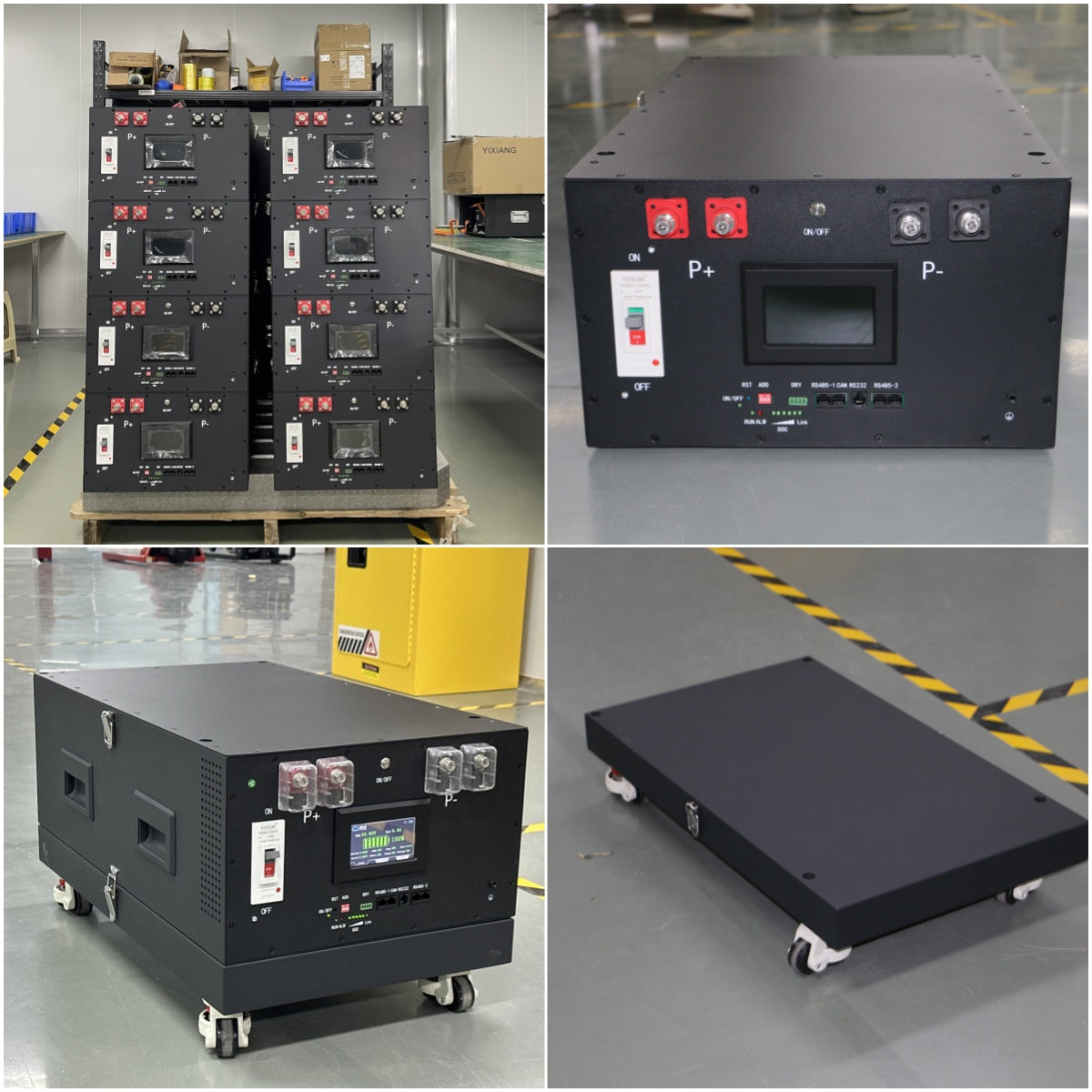 YIXIANG EU STOCK 48V LiFePO4 Battery Case JK 200A V19 BMS 16S 15kwh DIY Kit Battery Box