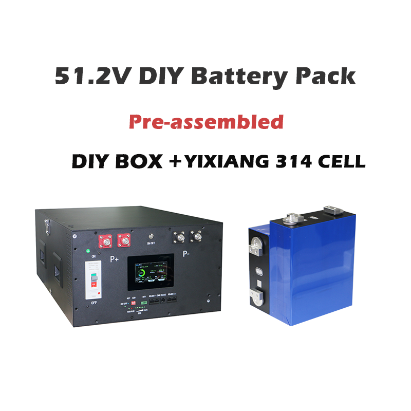 YIXIANG V2 DIY Horizontal Battery Box Kit with JK 200A BMS(US Stock Estimated shipping time: Jan 25th) +16Pcs 314Ah Brand New Grade a Lifepo4 Battery(China Stock)