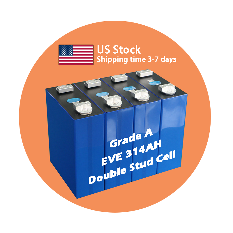 US Stocks Free shipping 16PCS EVE MB31 314Ah 3.2V Prismatic Lithium Ion Battery Cells Grade A Double Stud Cell（US Stock Estimated shipping time: Dec 10th）