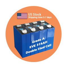 US Stocks Free shipping 16PCS EVE MB31 314Ah 3.2V Prismatic Lithium Ion Battery Cells Grade A Double Stud Cell（US Stock Estimated shipping time: Dec 10th）