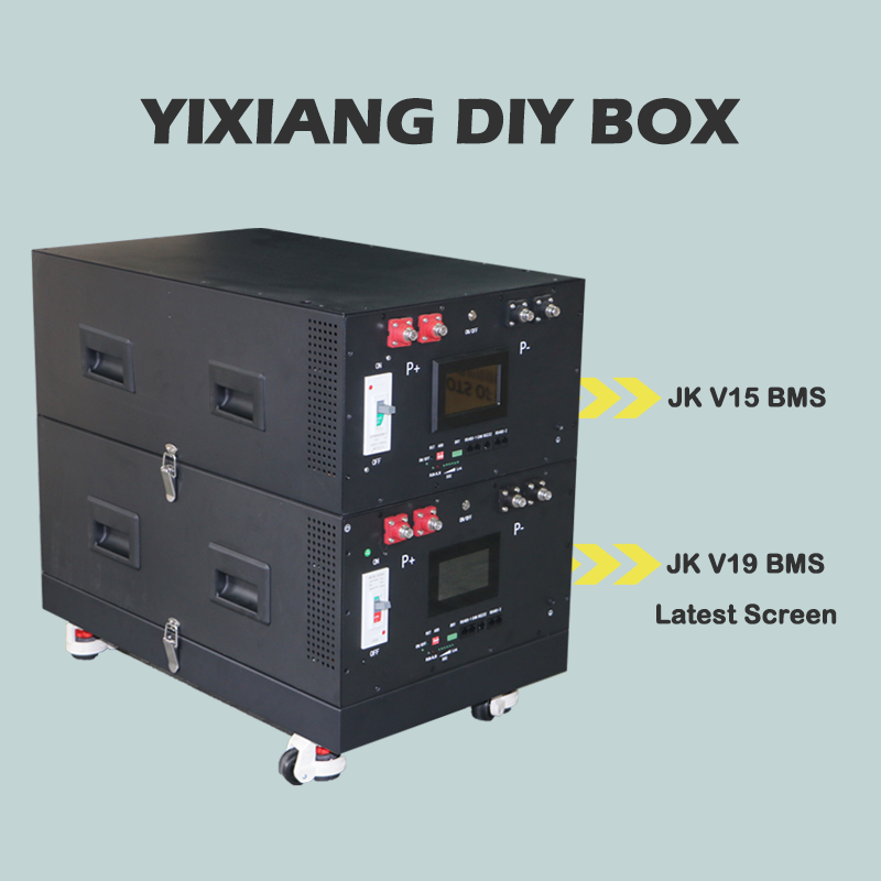 China YIXIANG V2 15Kwh Battery Diy Kit Box With JK 200A V19 BMS LiFePO4 Battery Boxes Racks
