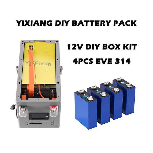 YIXIANG 12V DIY 4S 314ah Lifepo4 Battery Box Kit With JK 200A BMS（US S
