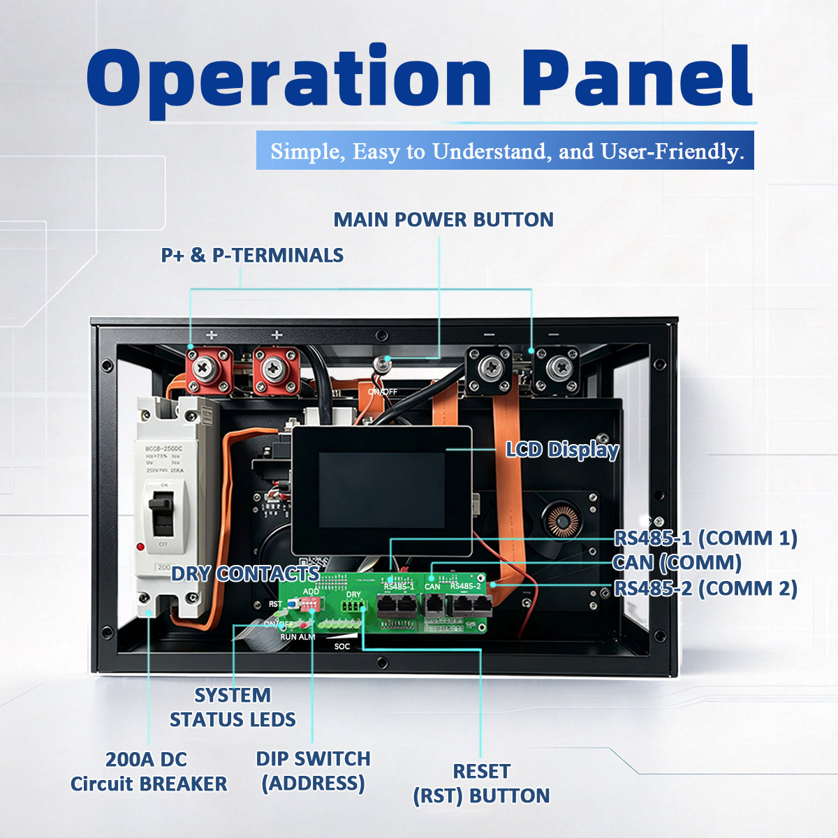 YIXIANG V3 Transparent DIY Box Stacked Battery Box Kit With JK 200A BMS (US Stock shipping time:3-7 Days)