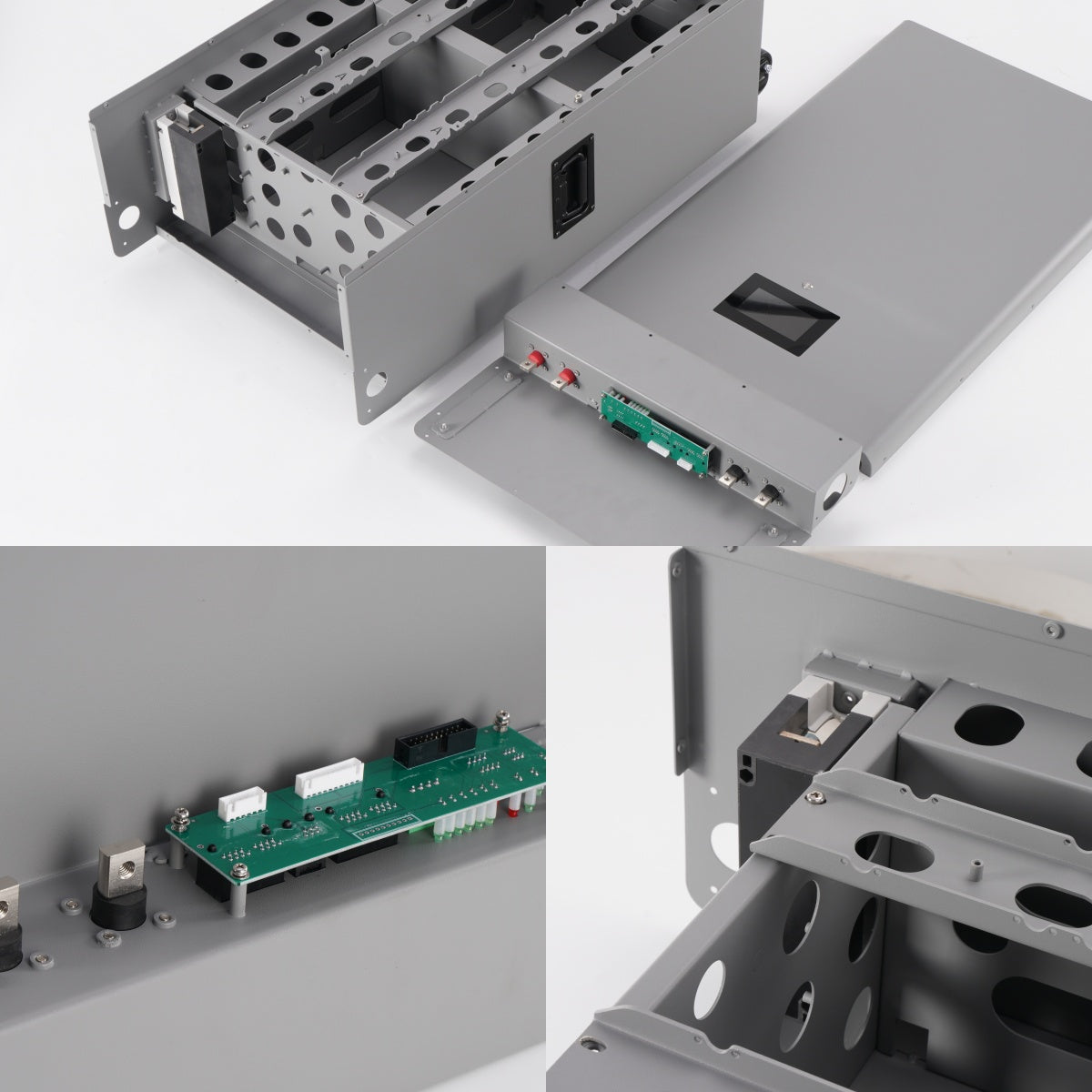 Pre-sale US Stock Grey V19 BMS S1 Vertical Box 16s 3.2V Lifepo4 Home Energy Storage Vertical Battery Box-（US Stock Estimated shipping time: Early Apr）