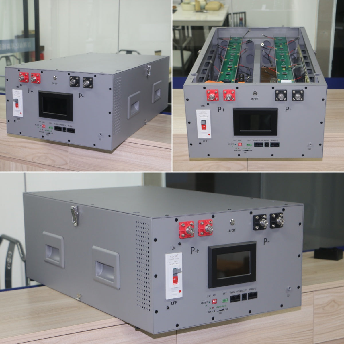 YIXIANG Pre-assembled Stacked Gray 16kw DIY Lithium Battery Box Kit（China Stock Shipping time 25~35 days）+16PCS EVE 314AH Brand New Grade A Lifepo4 Battery Cell(US Stock Estimated shipping time: Jan 25th)