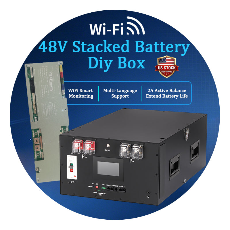 US Stock YIXIANG Y1 16KWH LiFePO4 Battery Box With YX 200A BMS WIFI function  (US Stock shipping time: 3~7 Days)
