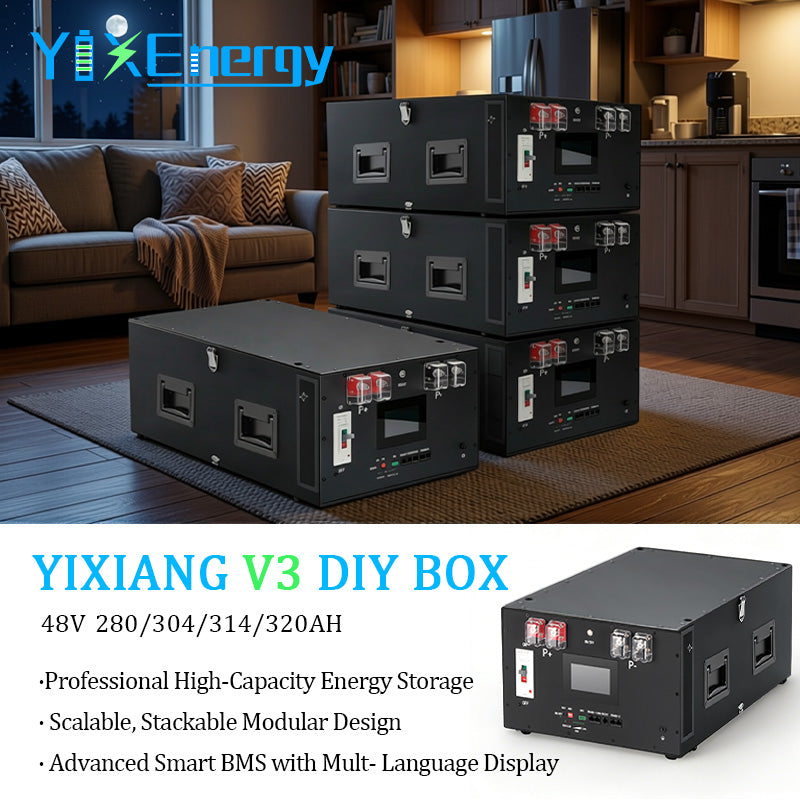 China YIXIANG V3 15Kwh Battery Diy Kit Box With JK 200A BMS LiFePO4 Ba