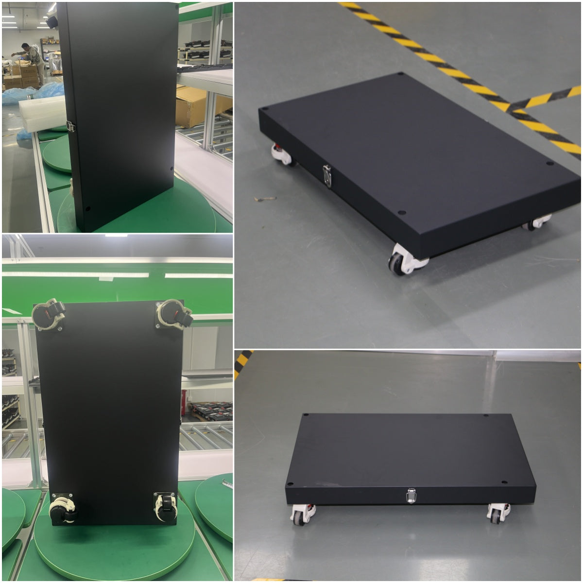 EU Stock Lifepo4 Battery Case Bottom Trolley Rolling Base Battery Rack Accessories-Including shipping costs