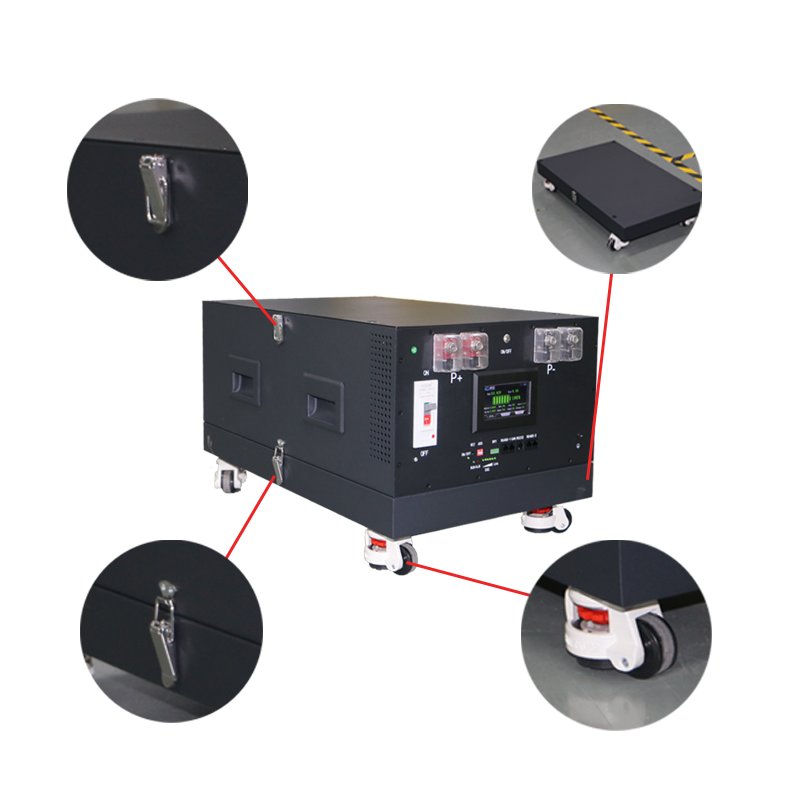 EU Stock Lifepo4 Battery Case Bottom Trolley Rolling Base Battery Rack Accessories-Including shipping costs