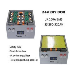 China 24v 8s 280Ah 306Ah 314Ah Lifepo4 Battery Assembly Diy Box Kit with JK 200A BMS for Home Energy Storage