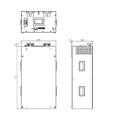 YIXIANG Pre-sale US Stock V2 Gray V19 BMS With Latest Screen 15kwh Lifepo4 Battery Box Stackable DIY Case(US warehouse, shipping time 3-7 days）