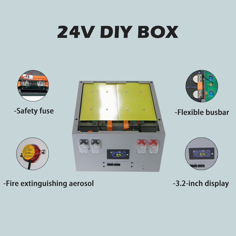 US Stock 25.6V 280Ah 314Ah Diy Box JK BMS 8S 24V Battery Case Lifepo4 Battery Box （US warehouse, shipping time 3-7 days)