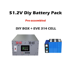 Pre-sale YIXIANG Pre-assembled Stacked Gray 16kw DIY Lithium Battery Box Kit+16PCS EVE 314AH Brand New Grade A Lifepo4 Battery Cell(US Stock Estimated shipping time: Nov 20th)