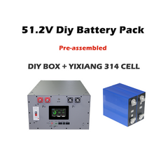 Pre-sale YIXIANG DIY Pre-assembled Stacked Gray Battery Box Kit with JK 200A BMS(US Stock Estimated shipping time: Sept 28th） +16Pcs 314Ah  Brand New Grade a Lifepo4 Battery(China Stock)